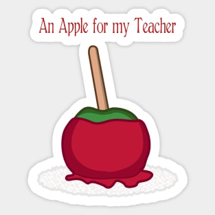 An Apple for My Teacher Sticker